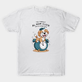 Golden Retriever Dog Funny Alarm Clock T-Shirt